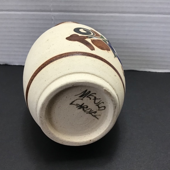 Retro Mexican Tonalá Vase with Little Bird - Picture 4 of 7